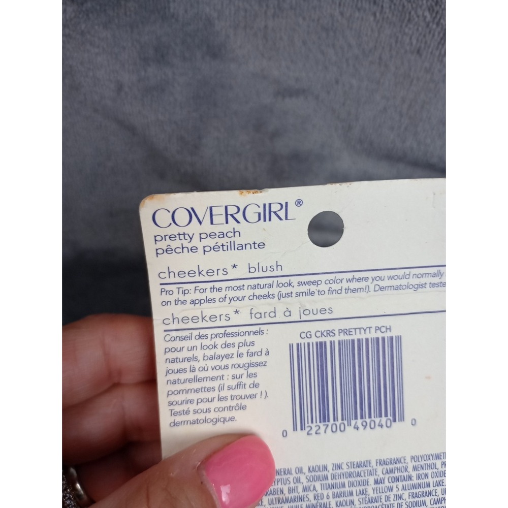 COVERGIRL Cheekers Blush Pretty Peach 150 Makeup Vintage NIB‎ - Picture 5 of 6